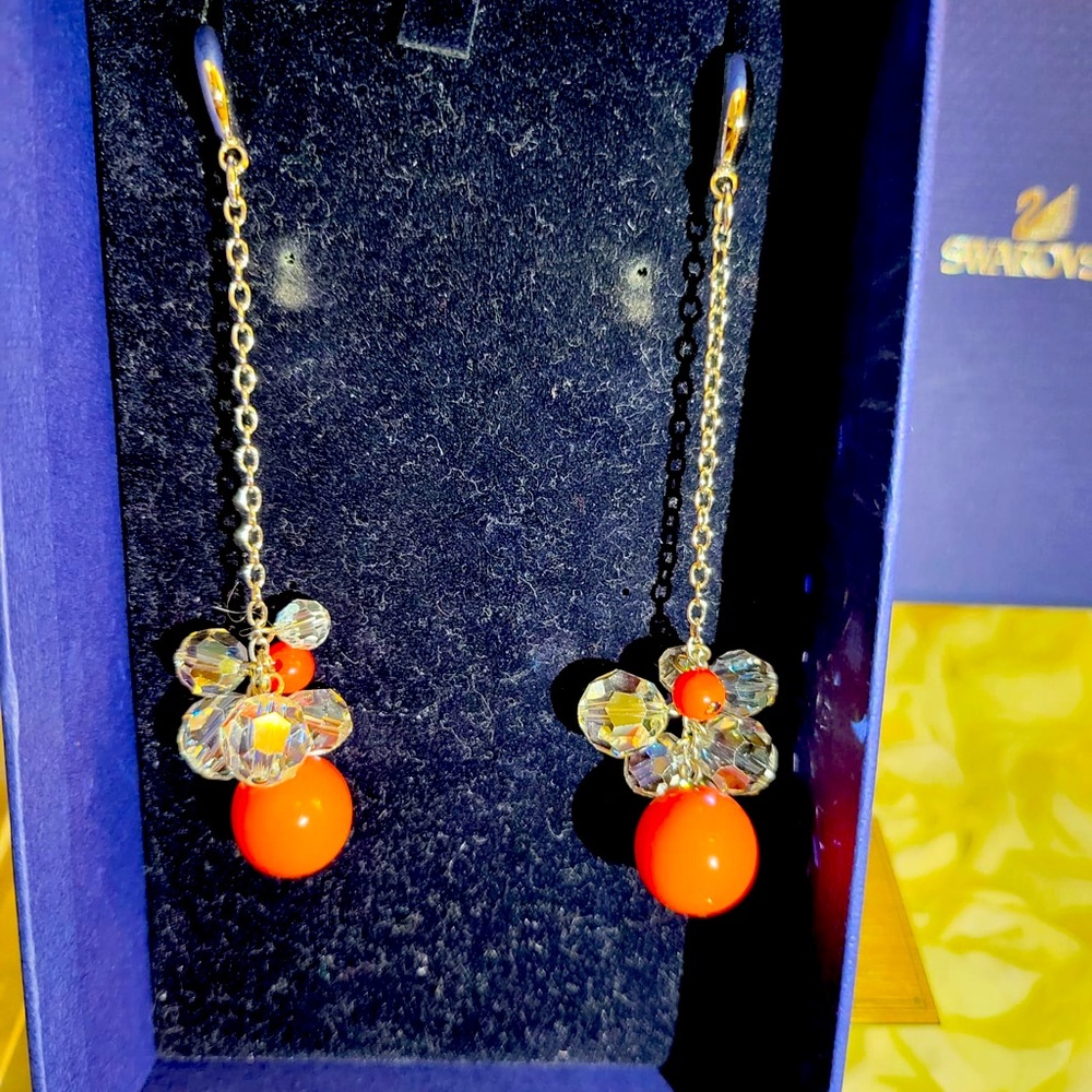 - Swarovski earrings